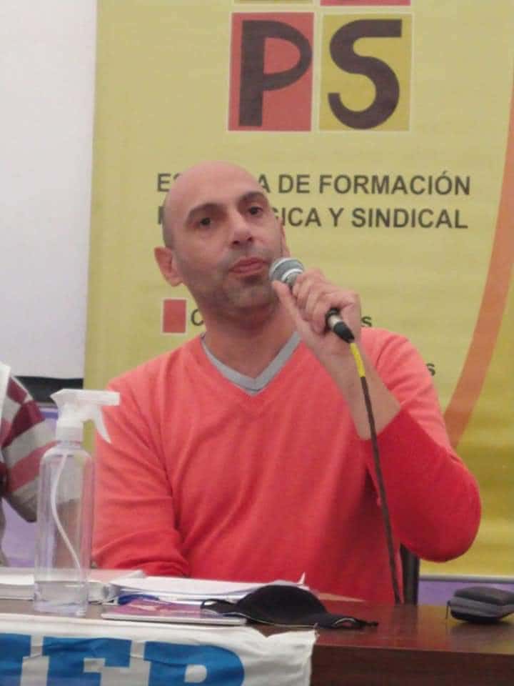 Vladimir Firpo, Secretario General de AGMER, en modo gremial
